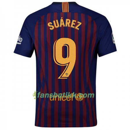 Fotballdrakt FC Barcelona Suarez 9 Hjemmetrøye 2018-2019 Kortermet